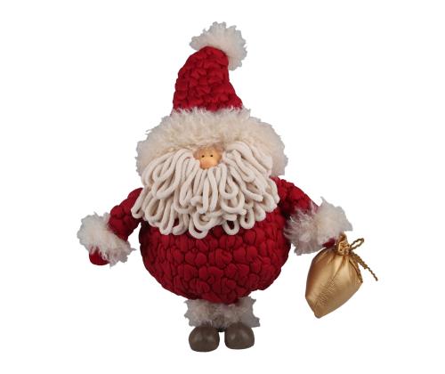 Dekoratsioon FAB CLAUS H48cm, jõuluvana, punane