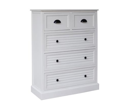 Kummut MELDON 80x35xH103cm, valge