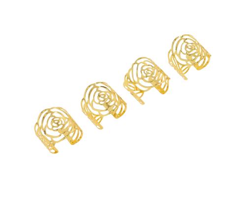 Salvrätiku rõngad GLAMOR 4tk, roos