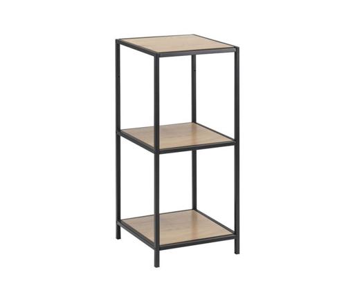 Riiul SEAFORD 35x37xH82,5cm, tamm, mööbliplaat, metall