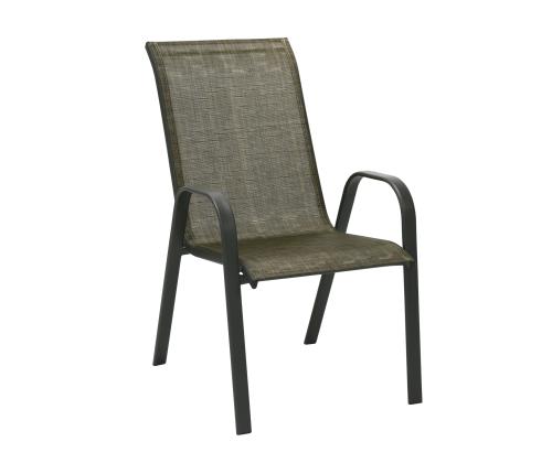 Aiamööblikomplekt DUBLIN laud, 6 tooli, kuldpruun