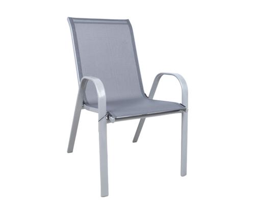 Aiamööblikomplekt DUBLIN laud, 2 tooli, hall