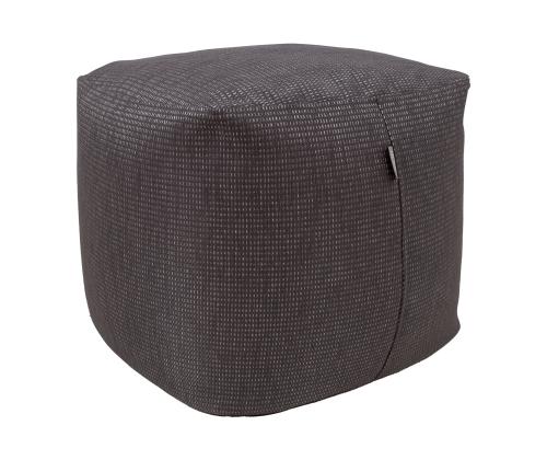 Tumba MITSU-MITSU, 55x55cm, h45cm, tumepruun ja hõbe, 50%puuvill, 50% polüester, kangas-304