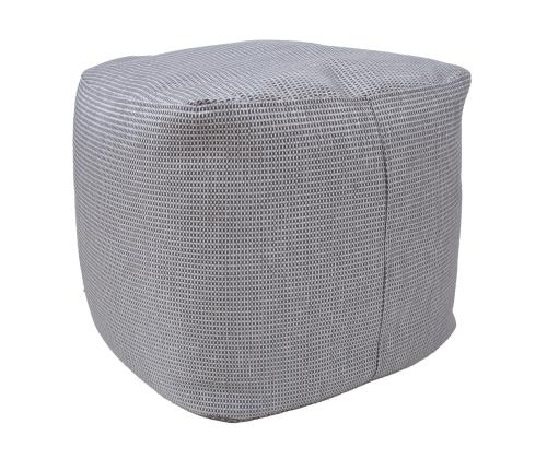 Tumba MITSU-MITSU, 55x55cm, h45cm, hall ja hõbe, 50%puuvill, 50% polüester, kangas-305