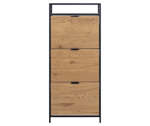 Jalanõudekapp SEAFORD 56x30xH129cm, must