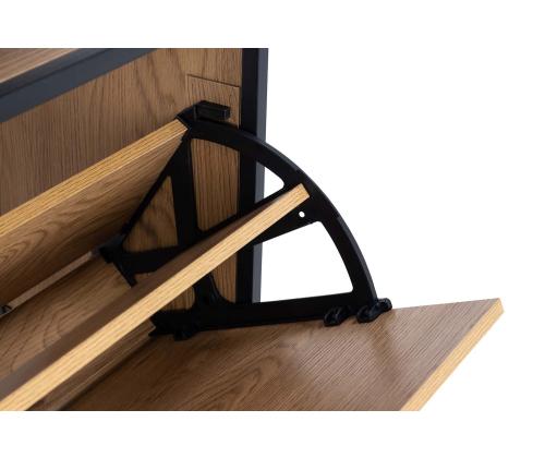 Jalanõudekapp SEAFORD 56x30xH129cm, must