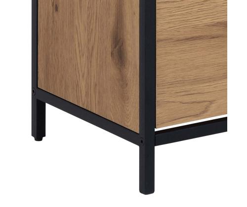 Jalanõudekapp SEAFORD 56x30xH129cm, must