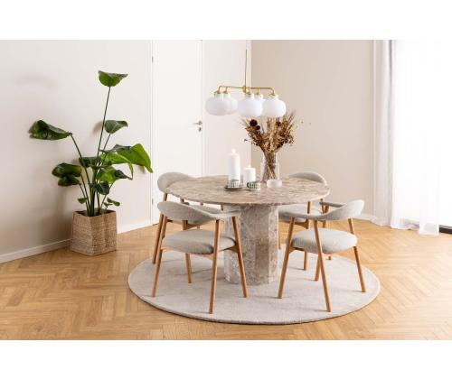 Tool ADDI käetugedega, beež, 56x54xH75,5cm, bukleekangas