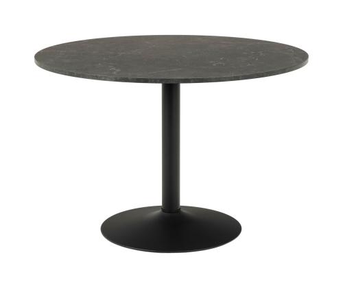 Söögilaud IBIZA D110xH74cm, must marmor