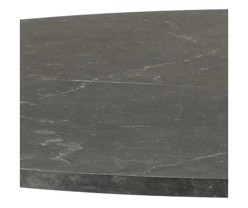 Söögilaud IBIZA D110xH74cm, must marmor