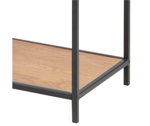 Riiul SEAFORD 77x35xH114cm, metsik tamm, mööbliplaat, metall