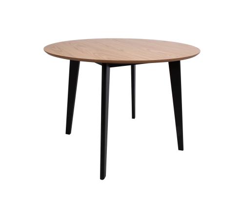 Söögilaud ROXBY D105xH76cm, tamm/must