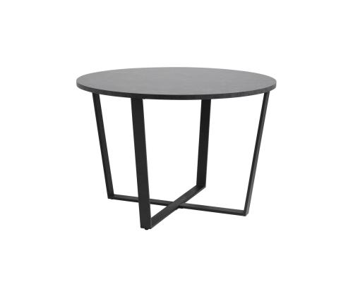 Söögilaud AMBLE D110x75cm, must, melamiin, metall