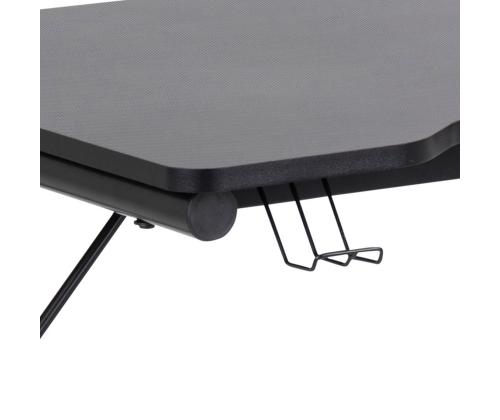 Kirjutuslaud TROOPER 100x60xH75cm, must, MDF, metall