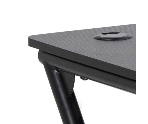 Kirjutuslaud TROOPER 100x60xH75cm, must, MDF, metall