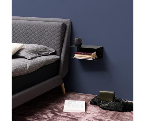 Seinariiul JOLIET 35x20xH14cm, must metall