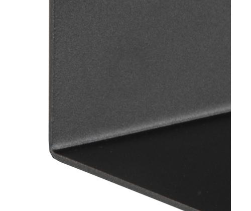 Seinariiul JOLIET 35x20xH14cm, must metall