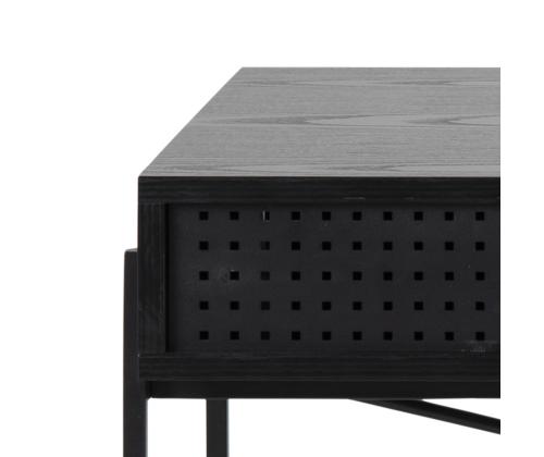 Kirjutuslaud ANGUS 110x50xH75cm, must, melamiin, metall