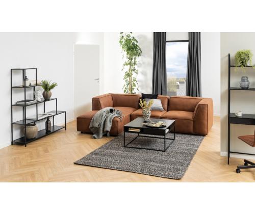 Riiul SEAFORD 135x35xH150cm, must