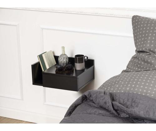 Öökapp ASHLAN 40x32xH16,5cm, must