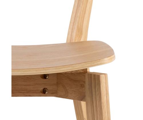 Baaritool ROXBY naturaalne, 45x49xH105cm, tammespoon, puit