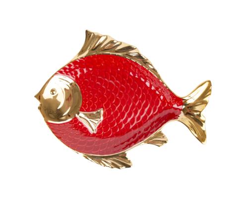 Vaagen GOLDFISH 44x36cm, punane keraamika