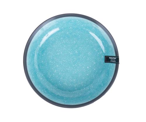 Taldrik RITA D19xH5cm, must/hall