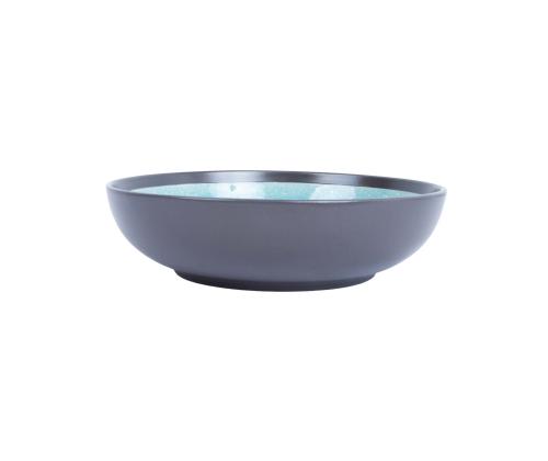 Taldrik RITA D19xH5cm, must/hall