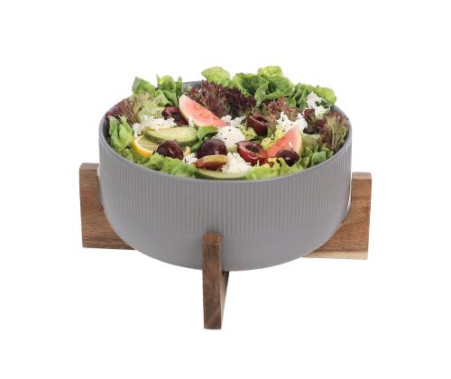 Kauss POLO D22,5xH10cm 2.7L hall, alusega