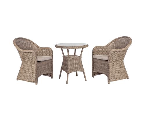 Aiamööblikomplekt TOSCANA laud ja 2 tooli