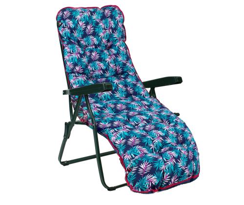 Lamamistool BADEN-BADEN sinine lehtedega kate