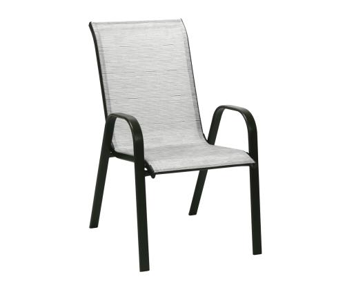 Aiamööblikomplekt DUBLIN laud ja 4 tooli, hõbehall