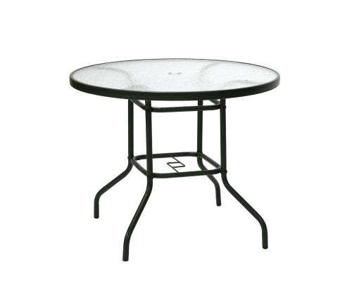 Aiamööblikomplekt DUBLIN laud ja 4 kokkupandavat tooli, hall