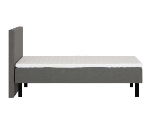 Kušett LANDE 90x200cm, peatsiotsaga, hall, 7-tsooniline pocket-vedrustus