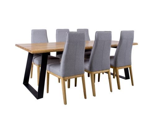 Söögilauakomplekt ROTTERDAM 6-tooliga