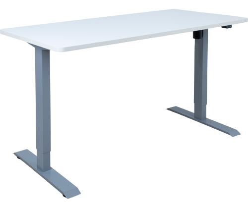 Töölaud ERGO 1-mootoriga 140x70xH71-121cm, valge, melamiinplaat