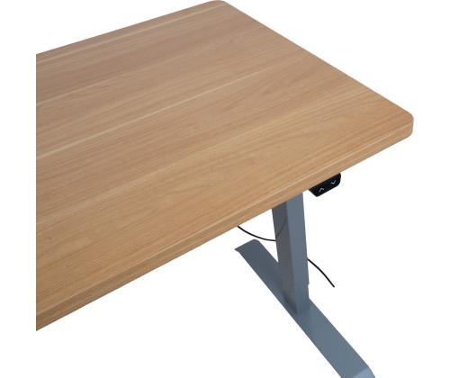 Töölaud ERGO 1-mootoriga 140x70xH71-121cm, vaher, melamiinplaat