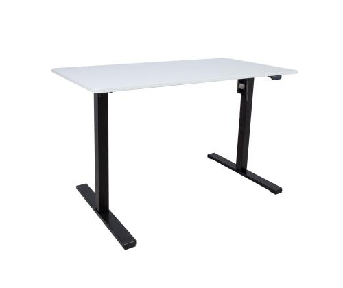 Töölaud ERGO OPTIMAL 1-mootoriga 120x60cm, valge