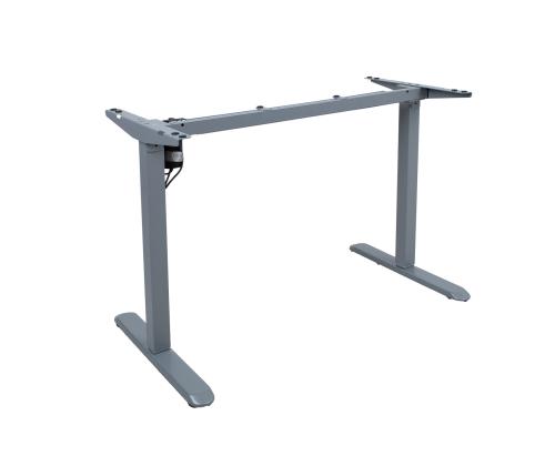 Töölaud ERGO LIGHT 1-mootoriga 120x60cm, hõbehall/tamm