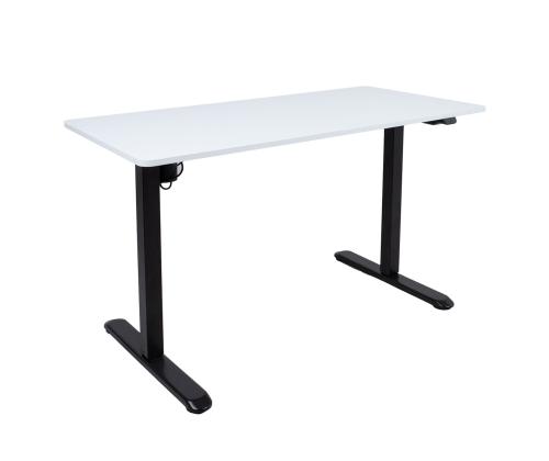 Töölaud ERGO LIGHT 1-mootoriga 120x60xH73-118cm, must/valge