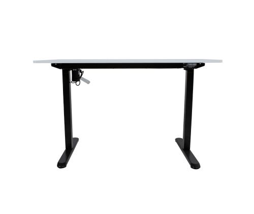 Töölaud ERGO LIGHT 1-mootoriga 120x60xH73-118cm, must/valge