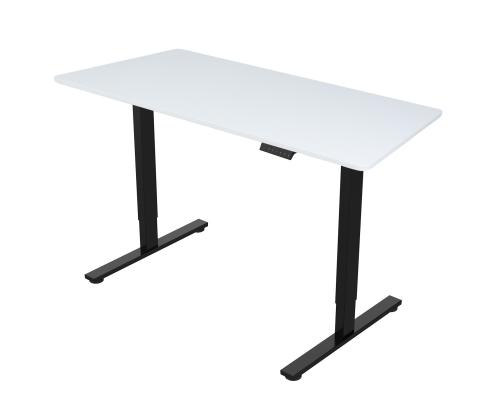 Töölaud ERGO FIT 1-motoriga 120x68xH71,5-116cm, valge/must