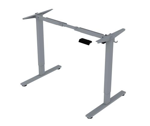 Töölaud ERGO FIT 1-motoriga 120x68xH71,5-116cm, valge/hõbehall