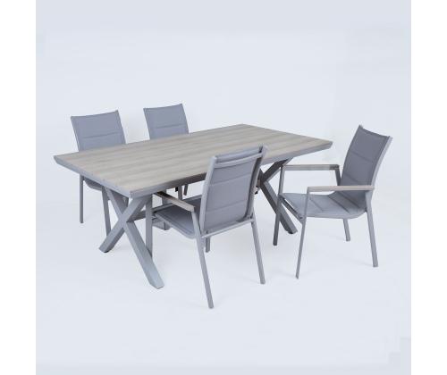 Aiamööblikomplekt CORINNA laud ja 4 tooli