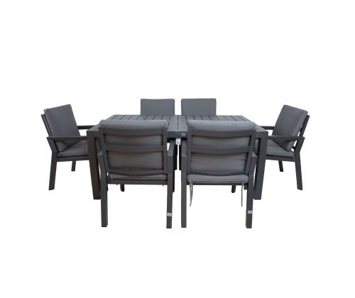 Aiamööblikomplekt TOMSON laud ja 6 tooli