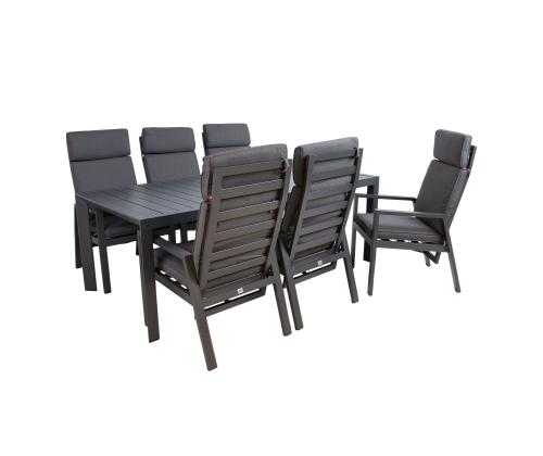 Aiamööblikomplekt TOMSON laud ja 6 tooli