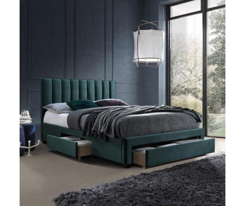 Voodi GRACE madratsiga HARMONY DUO 160x200cm, roheline