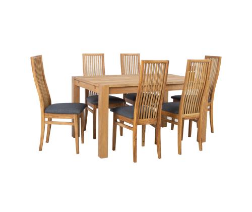 Söögilauakomplekt CHICAGO NEW laud 140x90cm ja 6 tooli 19923