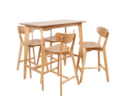 Baarilauakomplekt ROXBY 4-tooliga, 120x60xH105cm