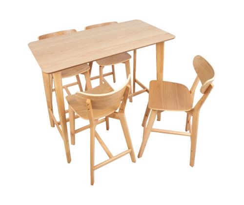 Baarilauakomplekt ROXBY 4-tooliga, 120x60xH105cm